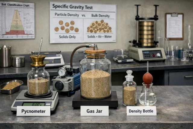 Geotechnical Particle Density Testing lab scene img