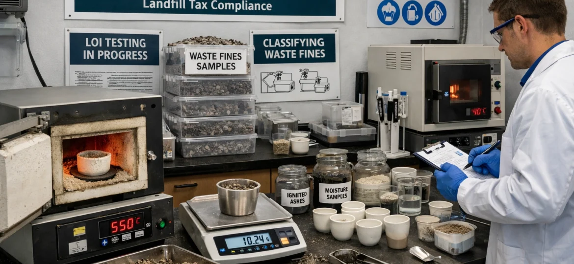 HMRC LOI Fines Testing lab scene img 2