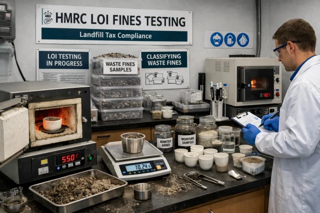 HMRC LOI Fines Testing lab scene img 2
