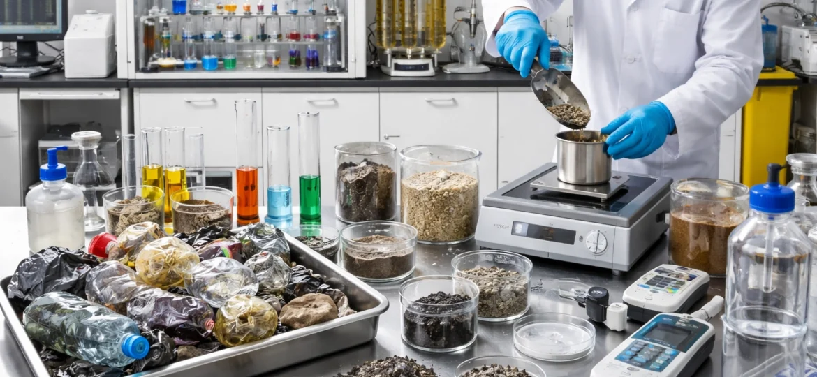 WAC (Waste Acceptance Criteria) Testing lab scene img