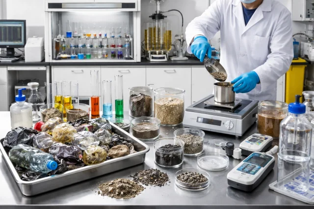 WAC (Waste Acceptance Criteria) Testing lab scene img