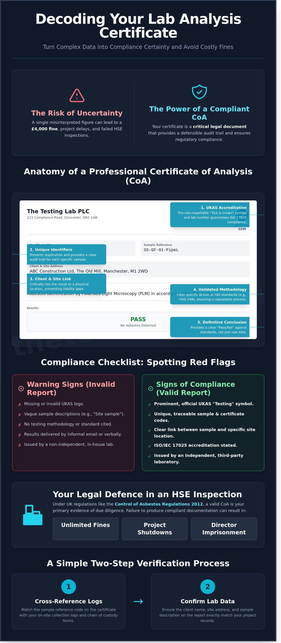 How to Read and Verify a Lab Analysis Certificate: The Complete Guide