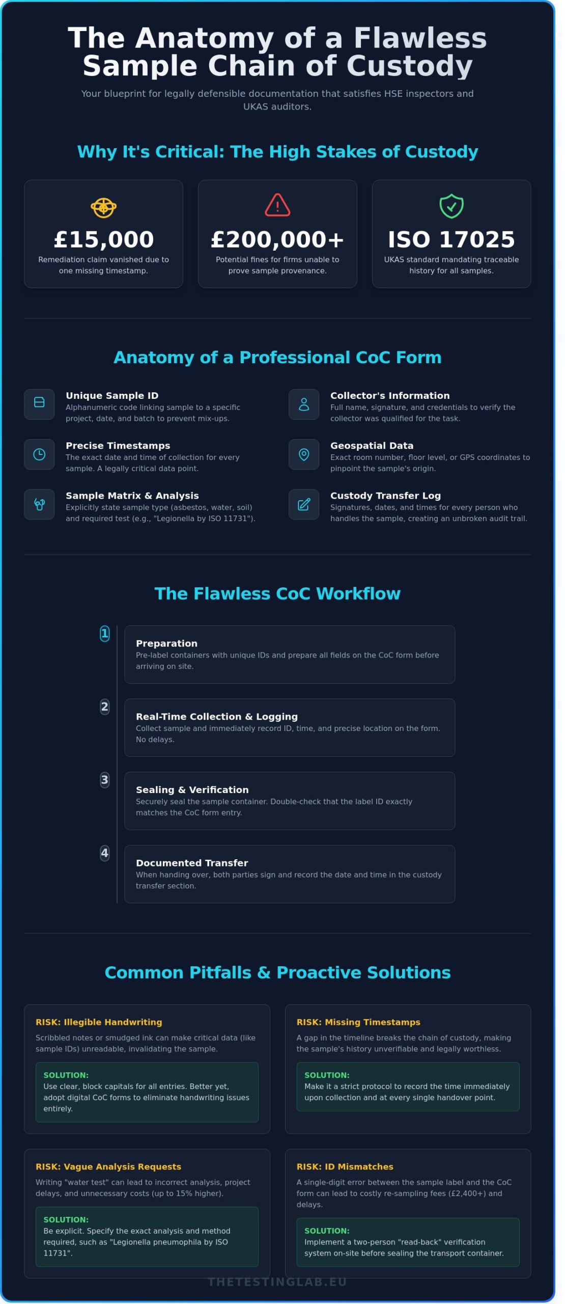 Sample Chain of Custody: A Comprehensive Guide to Laboratory Compliance