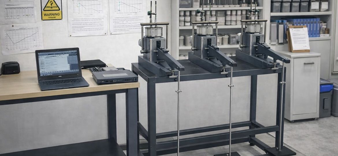 Oedometer Testing Geotechnical lab scene img v3