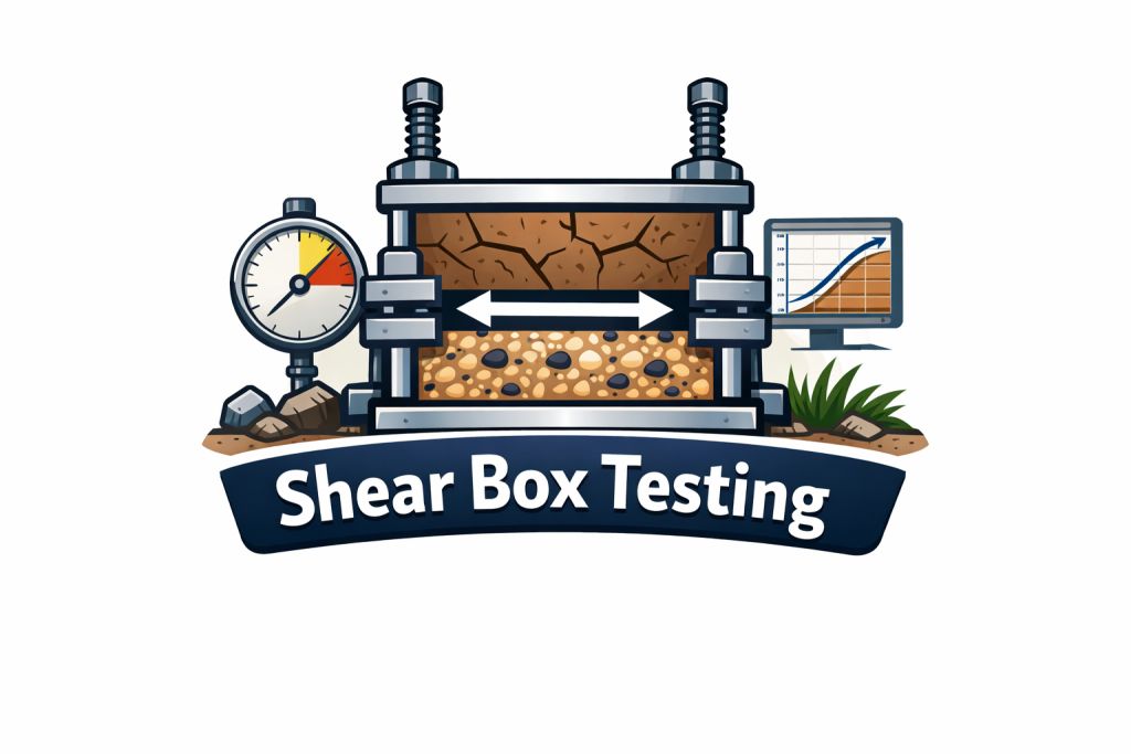 shear box testing Geotechnical icon